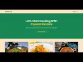 Meal Recipes Web app JavaScript Meals DB API