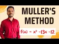 Muller s Method Numerical Methods Engineering mathematics Example solved Mathspedia