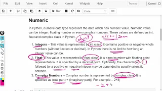 Python 04 Data Types in Python Numeric Types