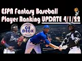 ESPN Fantasy Baseball Draft Rankings 2022 - UPDATED 22 FREE CHEAT SHEET