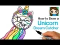 How to Draw a Unicorn Dream Catcher Easy