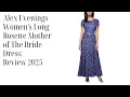 Alex Evenings Women s Long Rosette Mother of The Bride Dress Review 2025 Perfect for Weddings