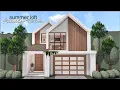 BLOXBURG Summer Loft Family Home speedbuild tour