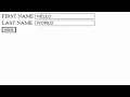 Type your first and last name make it on HTML