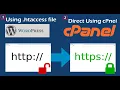 How to Auto Fix http and https Redirect - Using cPanel And htaccess File