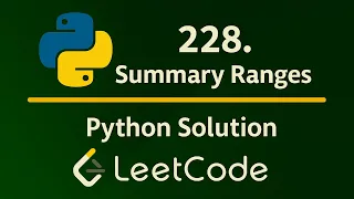 Leetcode 228 - Summary Ranges