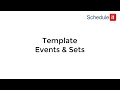 Scheduling with templates and template sets