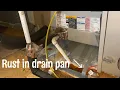 Drain Pan Replacement and Black Caulking