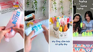 🧈🧃🍓DIY Squishy BUTTER Chai Nước Giòn 🧈🧃 SQUISHY Bò Sữa Hàn Quốc 🎨 DIY Ống Cắm Bút từ giấy ôly 🌟 #diy