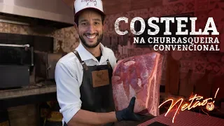 Como fazer Costela na Churrasqueira Convencional | Netão! Bom Beef #25