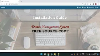 Installation Guide E Notes Django Project Free Source Code
