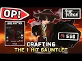 Crafting a ONE PUNCH Gauntlet | The Forge Roblox (100 BASE DMG)