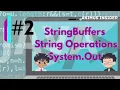 StringBuffers String Operations System out Input Output Animus Insider