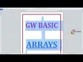 GW BASIC - ARRAYS