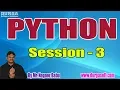 PYTHON Online Training Tutorials Session - 3 by Mr Nagoor Babu On 16-07-2019 10AM