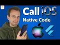 Flutter Tutorial - How To Call iOS Native Code Swift Platform Specific Code
