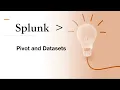 Splunk Core Certified User 17 Pivot Datasets Best 2 create reports without Splunk knowledge