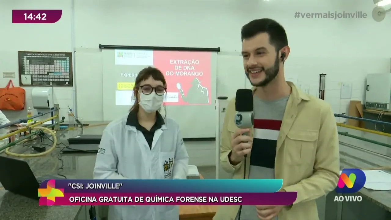 "CSI: Joinville": oficina gratuita de química forense na UDESC