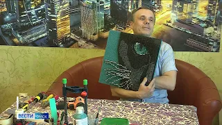 В Омске живет художник, который создает картины из гвоздей