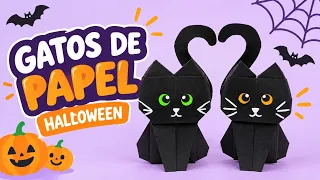 🐈⬛ Cómo hacer un gato negro de papel para Halloween