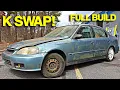 FULL BUILD - Restoring An Abandoned Honda Civic K-24 SWAP