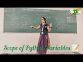 Scope of Python Variables OOPS with Python Programming SNS INSTITUTIONS