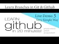 Learn Branches in Git Github Part Very Simple Way Switch Branches Merge Branches
