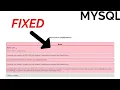 MYSQL said cannot connect invalid settings error XAMPP phpmyadmin