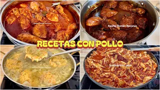GUISOS FACILES CON POLLO 🍗 QUE TE SACAN DE APUROS 🧑‍🍳😋