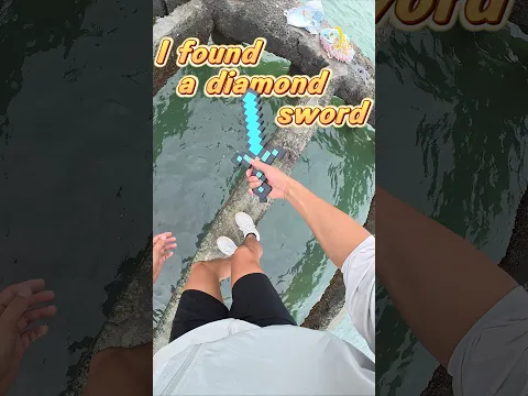 I found a diamond sword...#pov #parkour #minecraft #funny #sports #extreme #sports