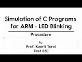 Addition of Numbers - C Program Simulation for ARM Prof Keerti Torvi Pesit-BSC