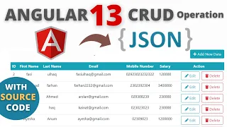 Angular 13 crud Operation with JSON Server with source code