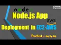 Node js app deployment in EC2 AWS Instance - Step By Step
