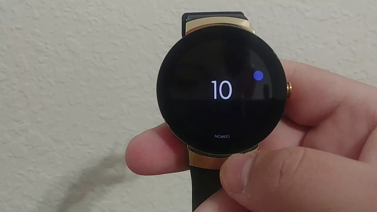 MOVADO Museum Black Dial Leather Ladies Watch  0607061. 