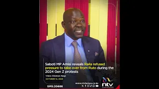 Saboti MP Amisi reveals how Raila refused pressure to take over from Ruto during Gen Z protests