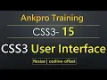 CSS3 15 - CSS3 User Interface property resize outline-offset User Interface for Cross Browser