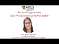 Data Visulization using Matplotlib Python Programming ABES Engineering College Ghaziabad