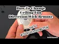 How To Reverse Ceiling Fan When Remote Has No Reverse Button