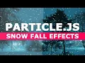 Add snow fall on web page using html CSS