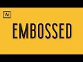 Embossed Text Effect Adobe illustrator Text Effect Tutorial