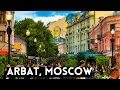 ARBAT and NOVY ARBAT The Most Famous Pedestrian Streets in MOSCOW Russia 4K