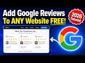 How to Embed Google Reviews on Any Website for FREE Trustindex Tutorial 2026