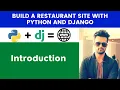 Introduction Build A Restaurant Site With Python and Django