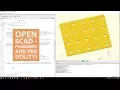 Open SCAD - Pegboard and Holes Utility