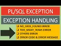 Exception Handling no - data