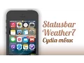 StatusBarWeather7-iOS7 iOS7 1 1 -FASTEST Way To Check Weather