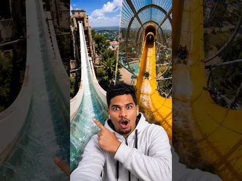 😱 2 Thriller Waterslides! | Hello Hari