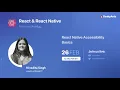 React Native Accessibility Basics by Nivedita Singh - React React Native Meetup