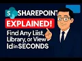 SharePoint IDs Explained Find Any List Library or View ID in Seconds Step-by-Step Guide