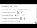 Probability and Odds